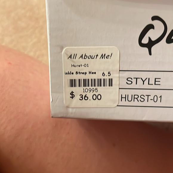 Qupid hurst-01, black/white sexy heel - Picture 3 of 7